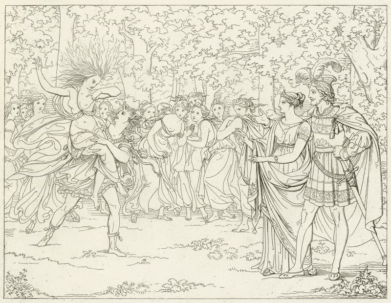 Illusztráció Goethes Fausthoz alkotó: Friedrich August Moritz Retzsch