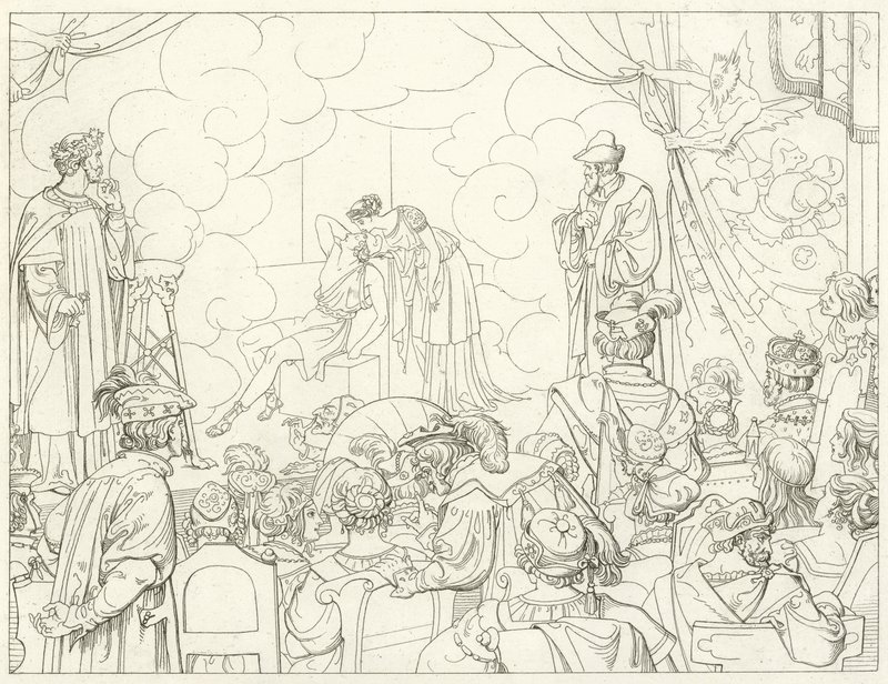 Illusztráció Goethes Fausthoz alkotó: Friedrich August Moritz Retzsch