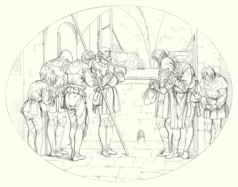 Illusztráció Schiller Lied von der Glocke vagy A harang énekéhez (metszet) alkotó: Friedrich August Moritz Retzsch
