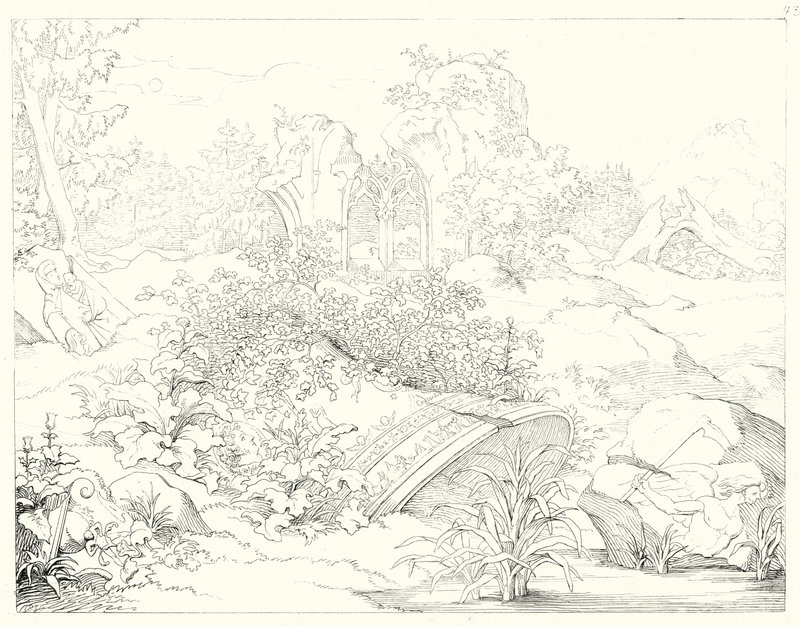 Illusztráció Schiller Lied von der Glocke vagy A harang énekéhez (metszet) alkotó: Friedrich August Moritz Retzsch