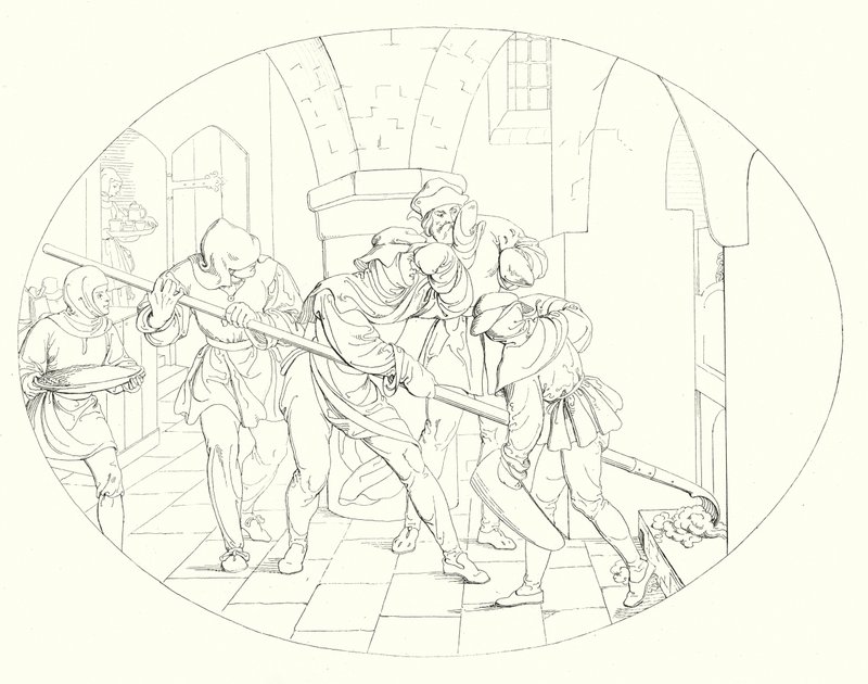 Illusztráció Schiller Lied von der Glocke vagy A harang énekéhez (metszet) alkotó: Friedrich August Moritz Retzsch