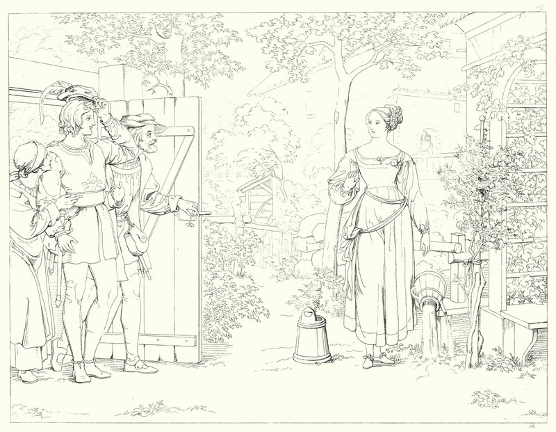 Illusztráció Schiller Lied von der Glocke vagy A harang énekéhez (metszet) alkotó: Friedrich August Moritz Retzsch