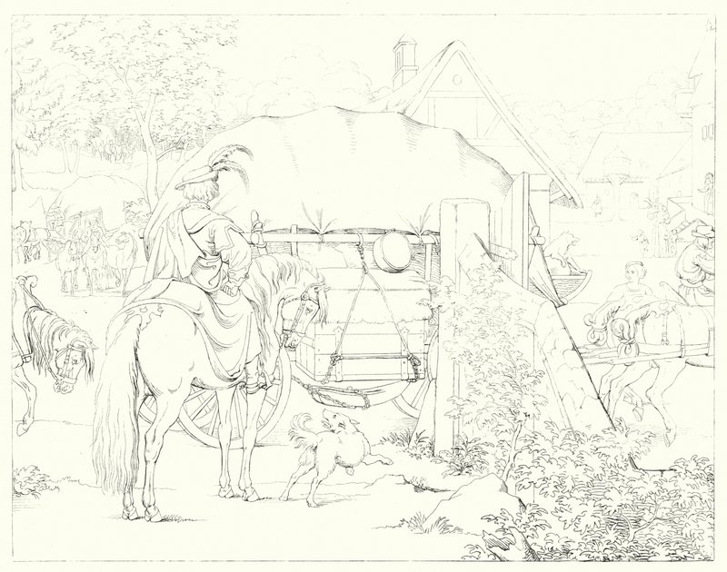 Illusztráció Schiller Lied von der Glocke vagy A harang énekéhez (metszet) alkotó: Friedrich August Moritz Retzsch