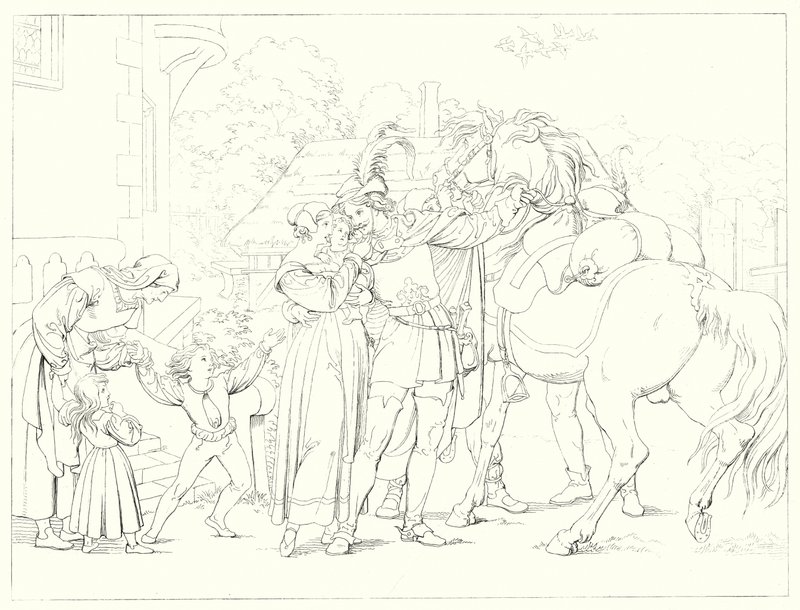 Illusztráció Schiller Lied von der Glocke vagy A harang énekéhez (metszet) alkotó: Friedrich August Moritz Retzsch