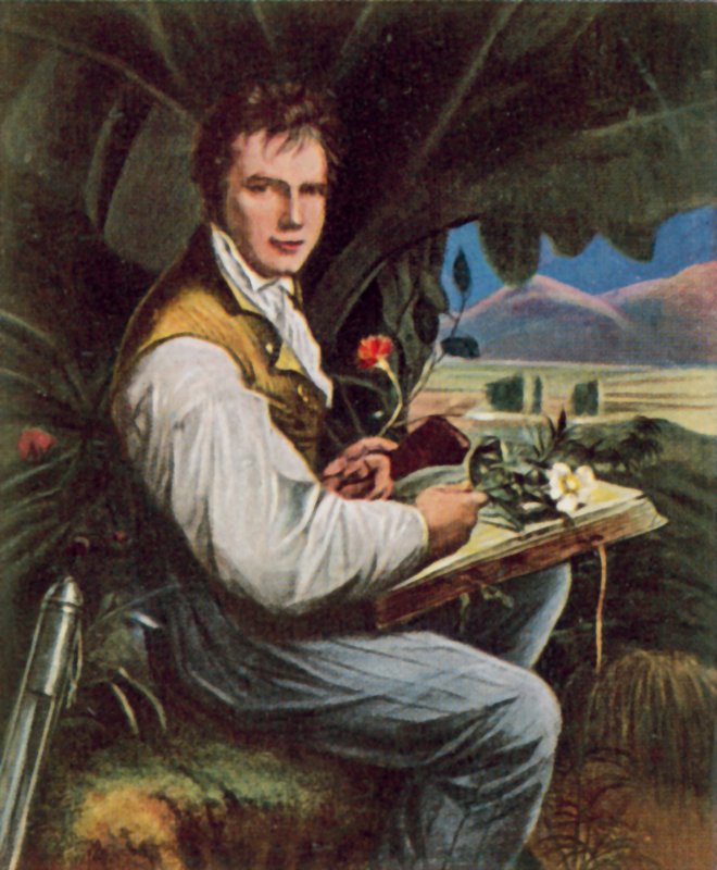 Alexander von Humboldt, porosz geográfus, természettudós és felfedező (színes litográfia) alkotó: Friedrich Georg (after) Weitsch