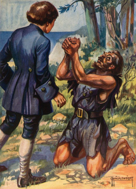 Illusztráció a Treasure Islandhez, Robert Louis Stevenson (színes litó) alkotó: G.P. Micklewright
