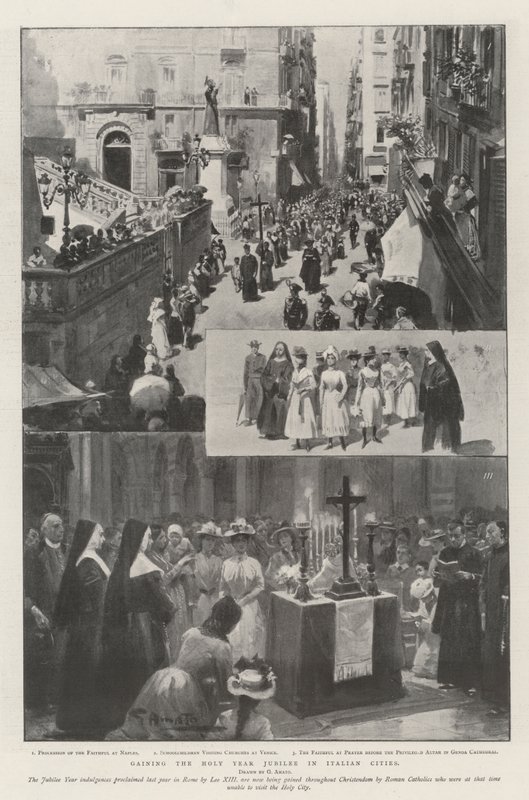 A szentévi jubileum elnyerése az olasz városokban alkotó: G.S. Amato