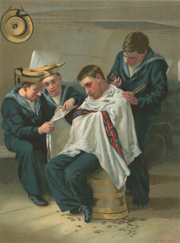 A királynő borbélya alkotó: G. Morton