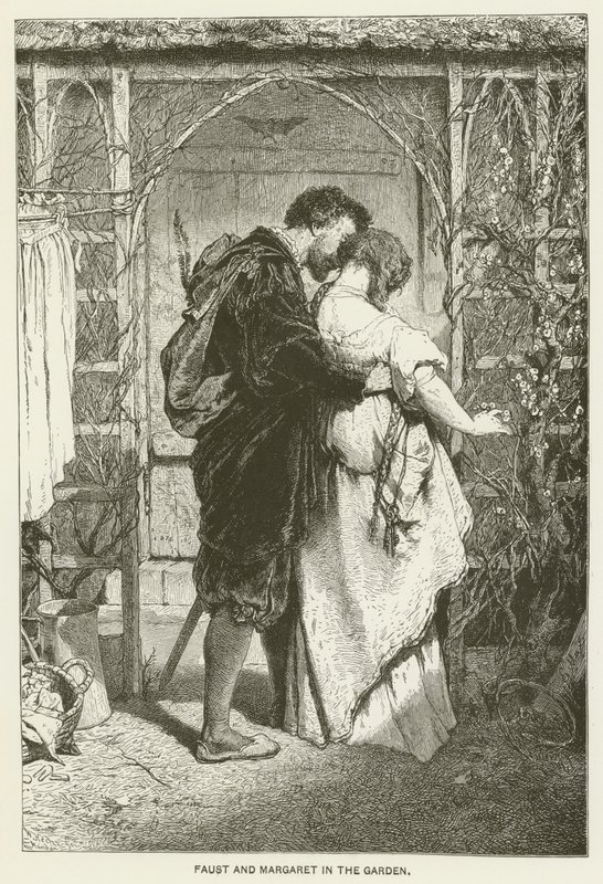 Faust és Margit a kertben alkotó: Gabriel Max