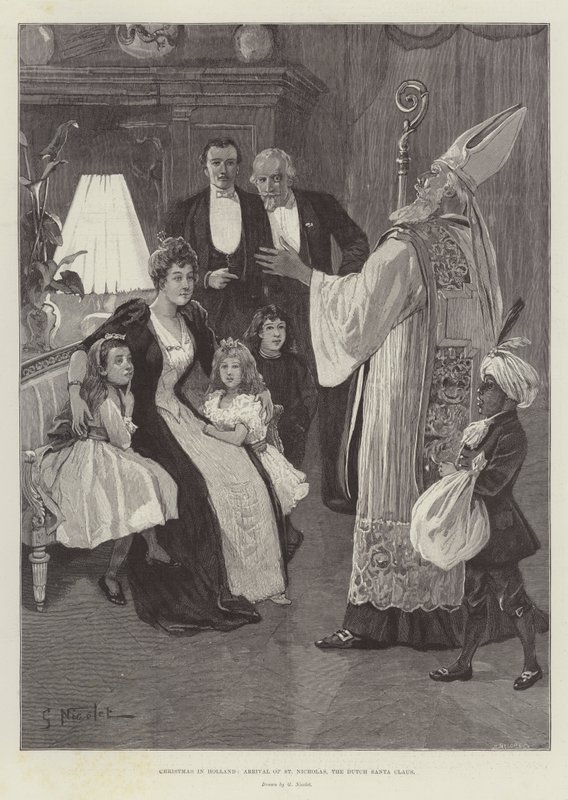 Karácsony Hollandiában, Szent Miklós, a holland Mikulás érkezése alkotó: Gabriel Nicolet