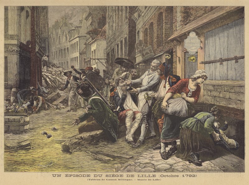 Egy epizód Lille ostromából (1792. október) alkotó: Gaston Melingue