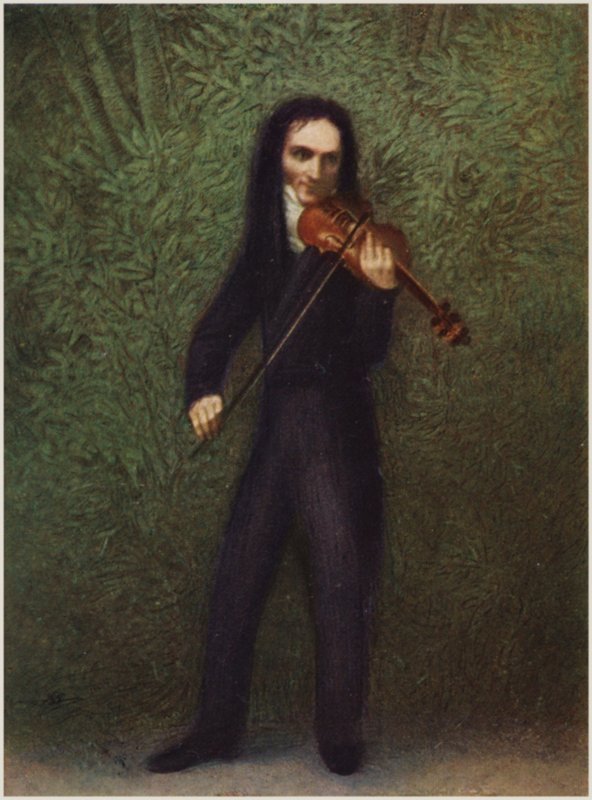 Niccolo Paganini portréja alkotó: Georg Friedrich Kersting