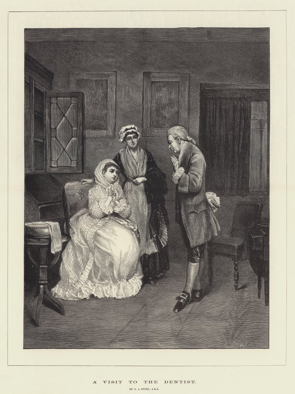 Látogatás a fogorvosnál alkotó: George Adolphus Storey