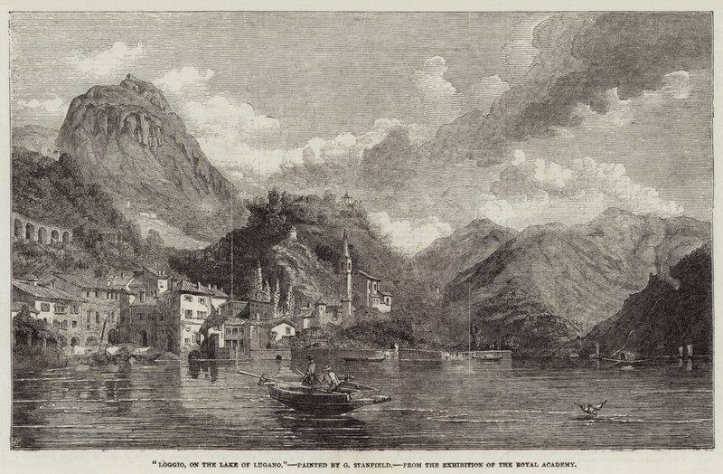 Loggio, a Luganói-tónál alkotó: George Clarkson Stanfield
