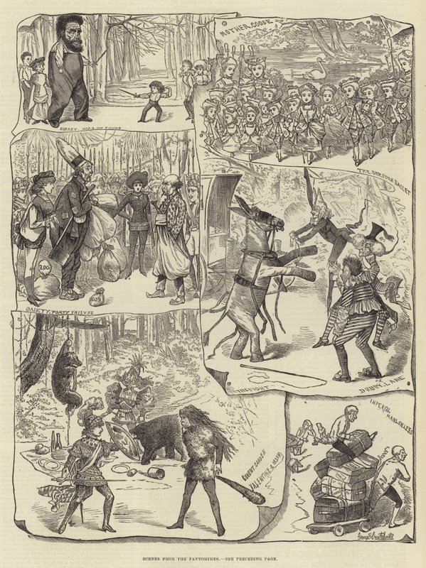 Jelenetek a Pantomimesből alkotó: George Cruikshank