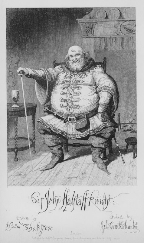 Sir John Falstaff Knight alkotó: George Cruikshank