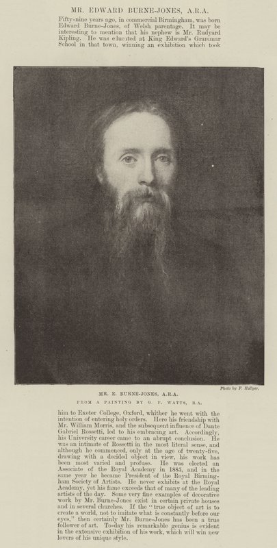 E Burne-Jones úr, ARA alkotó: George Frederick Watts