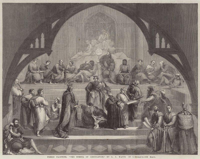 A jogalkotás iskolája alkotó: George Frederick Watts