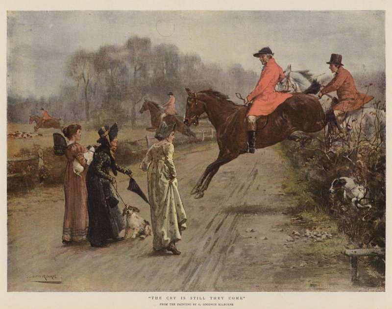 A kiáltás még mindig jönnek (chromolitho) alkotó: George Goodwin Kilburne