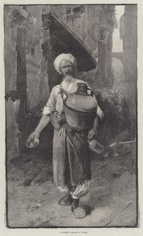 Egy sherbetárus Kairóban alkotó: George L. Seymour