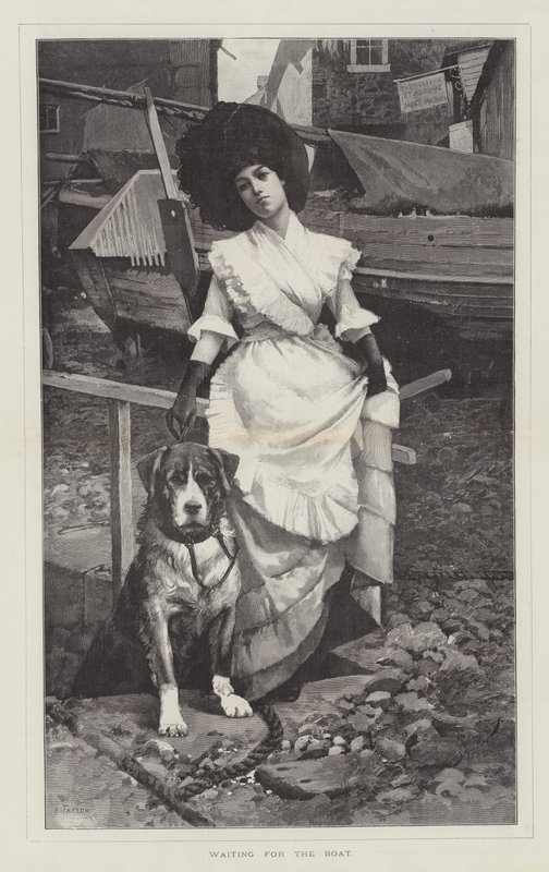 A Hajóra várva alkotó: George L. Seymour