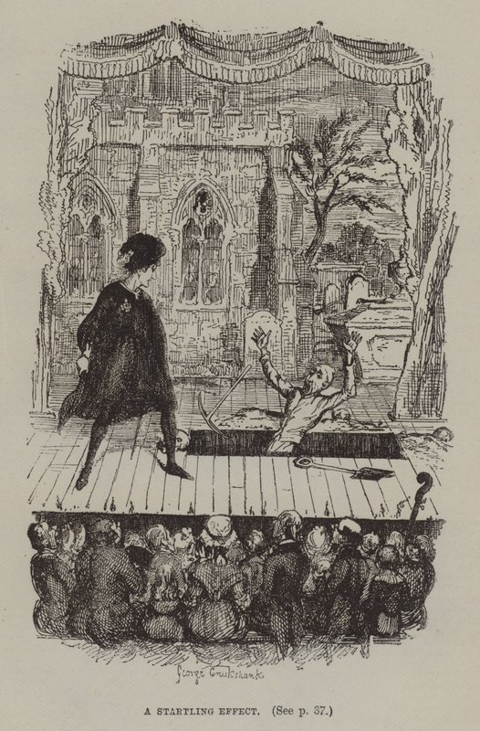 Megdöbbentő hatás (metszet) alkotó: George (after) Cruikshank