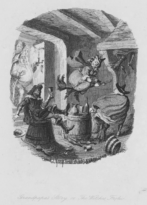Nagypapa története vagy a boszorkányok mulatsága (metszet) alkotó: George (after) Cruikshank