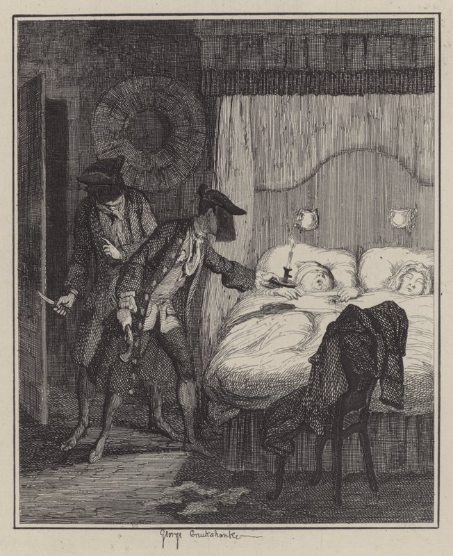 Illusztráció Jack Sheppardhoz (metszet) alkotó: George (after) Cruikshank