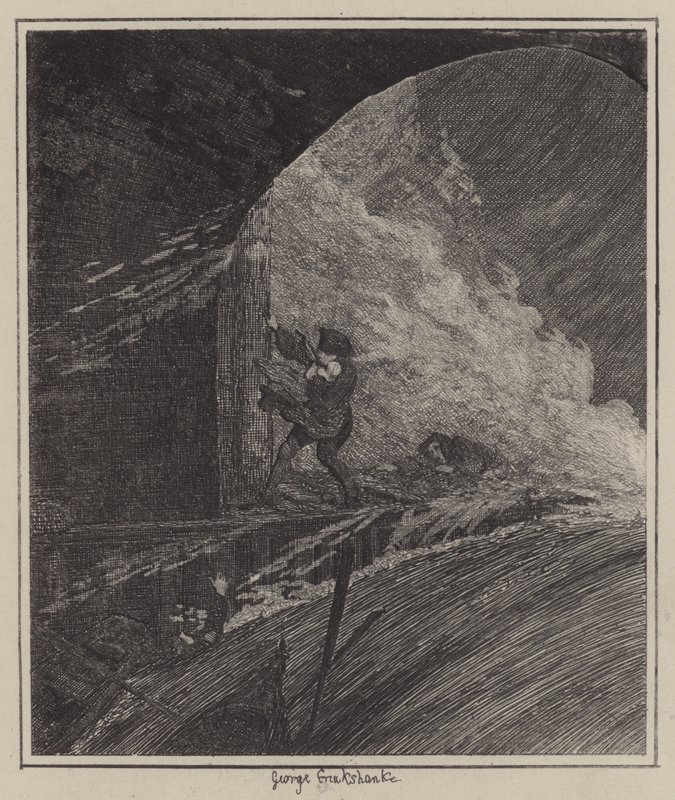 Illusztráció Jack Sheppardhoz (metszet) alkotó: George (after) Cruikshank