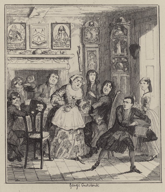 Illusztráció Jack Sheppardhoz (metszet) alkotó: George (after) Cruikshank