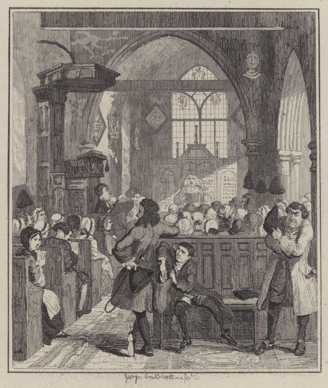 Illusztráció Jack Sheppardhoz (metszet) alkotó: George (after) Cruikshank