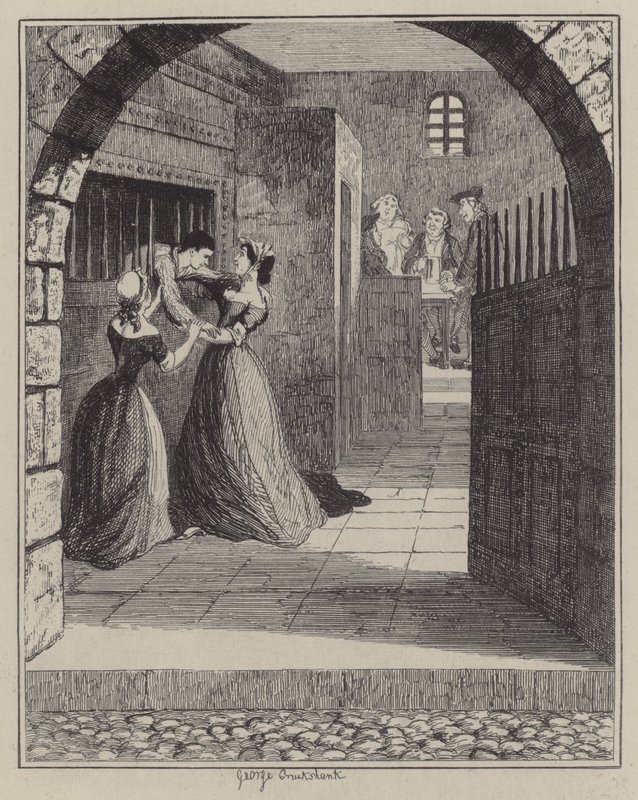Illusztráció Jack Sheppardhoz (metszet) alkotó: George (after) Cruikshank