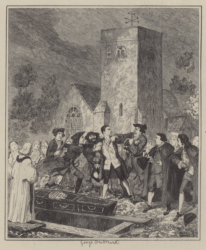 Illusztráció Jack Sheppardhoz (metszet) alkotó: George (after) Cruikshank