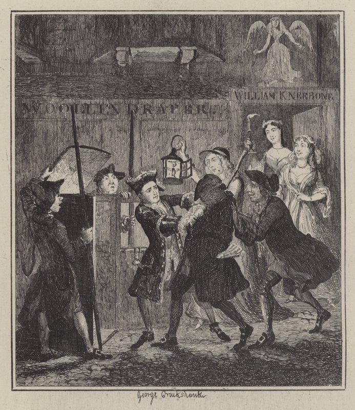 Illusztráció Jack Sheppardhoz (metszet) alkotó: George (after) Cruikshank
