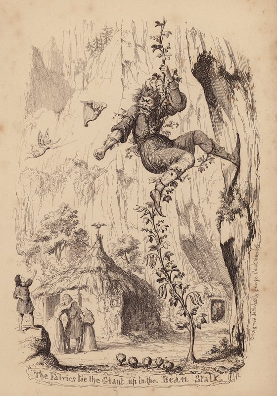 Jack és a paszuly (metszet) alkotó: George (after) Cruikshank
