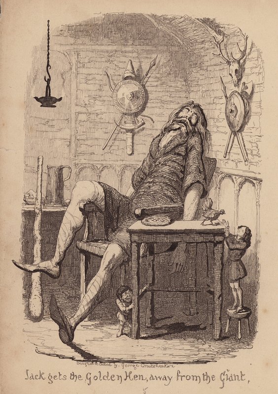 Jack és a paszuly (metszet) alkotó: George (after) Cruikshank