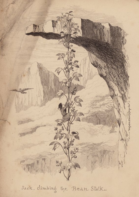 Jack és a paszuly (metszet) alkotó: George (after) Cruikshank