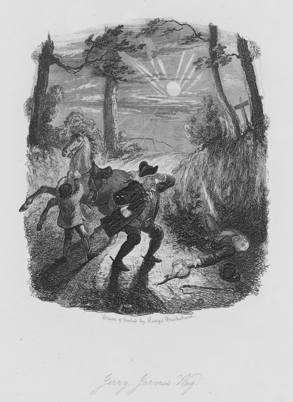 Jerry Jarvis parókája (metszet) alkotó: George (after) Cruikshank