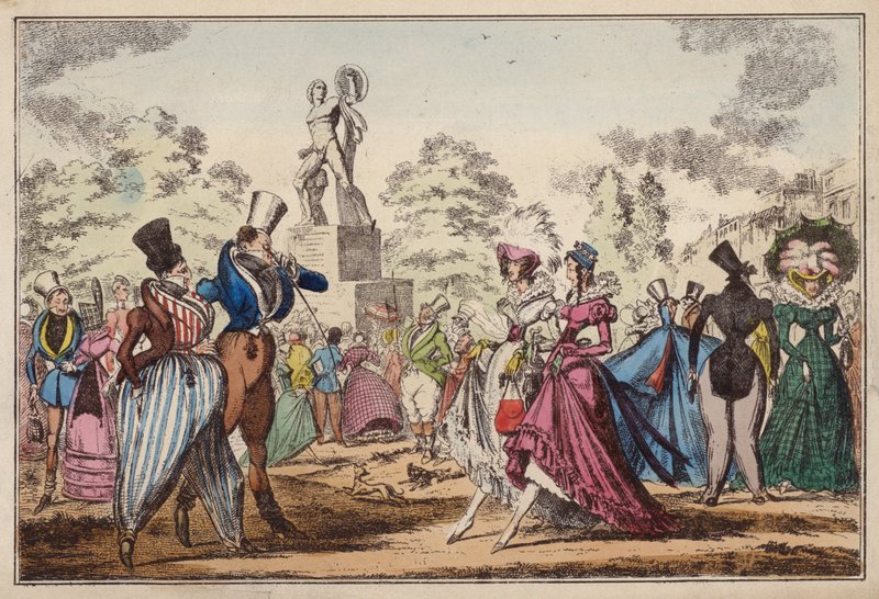 1822 szörnyűségei (színes metszet) alkotó: George (after) Cruikshank