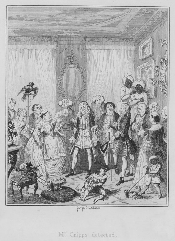 Mr Cripps észlelve (metszet) alkotó: George (after) Cruikshank