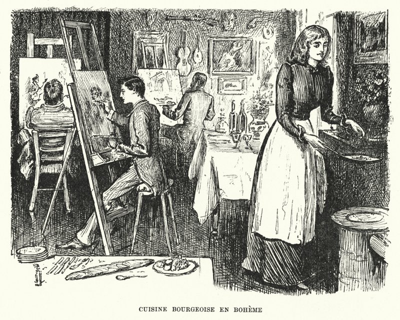 Illusztráció a Trilbyhez, George du Maurier (metszet) alkotó: George (after) Du Maurier