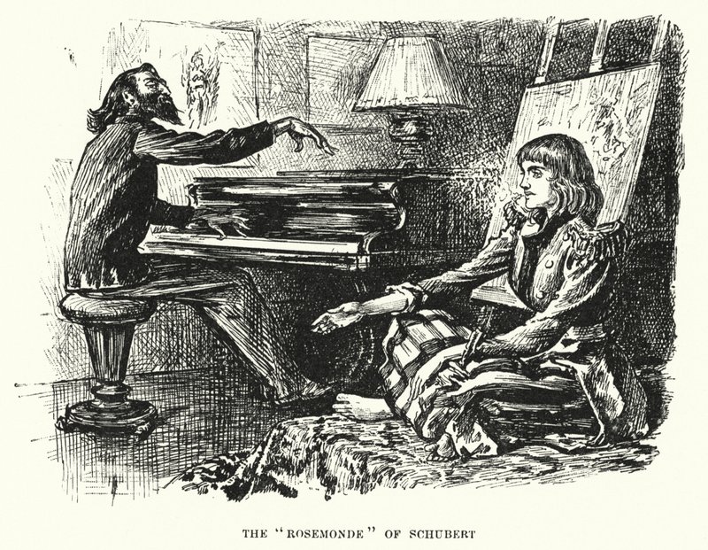 Illusztráció a Trilbyhez, George du Maurier (metszet) alkotó: George (after) Du Maurier