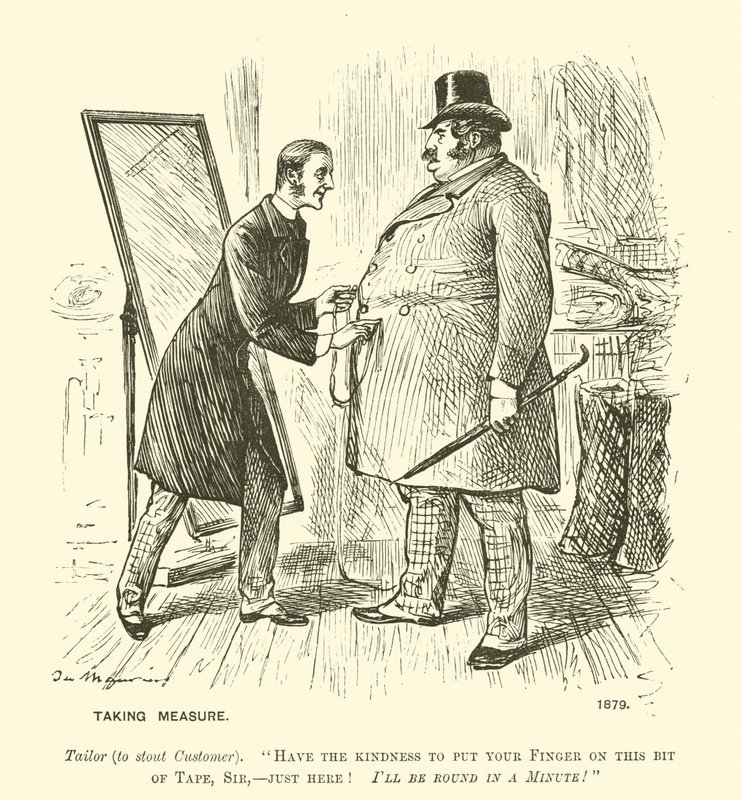 Mérés (gravírozás) alkotó: George (after) Du Maurier