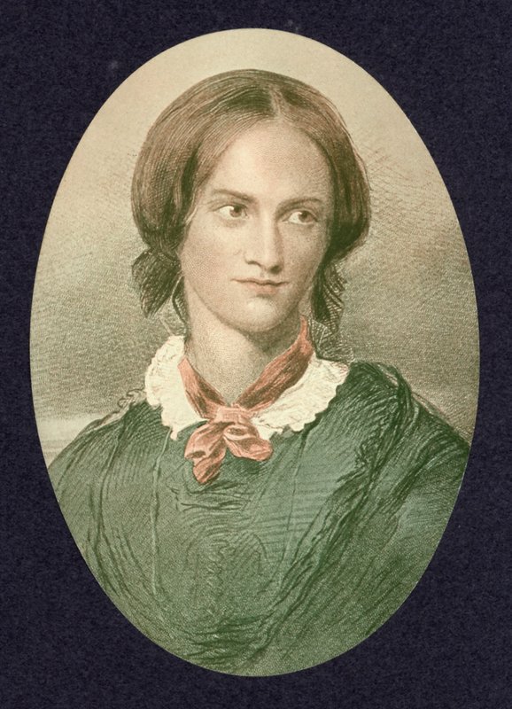 Charlotte Bronte, angol regényíró (színes metszet) alkotó: George (after) Richmond