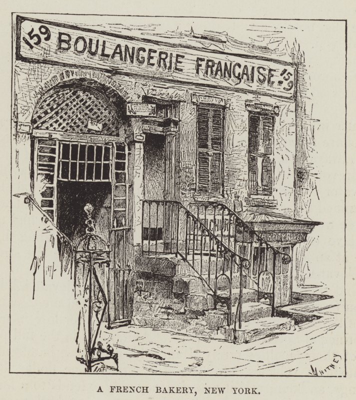 Egy francia pékség, New York alkotó: George Augustus Sala