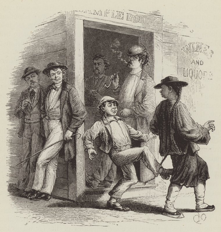 Kínai támadás San Franciscóban alkotó: George Augustus Sala