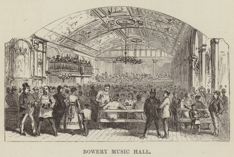 Bowery Music Hall alkotó: George Augustus Sala