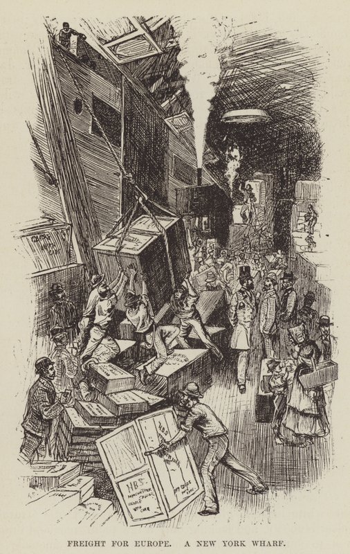 Fuvarozás Európába, egy New York-i rakpart alkotó: George Augustus Sala
