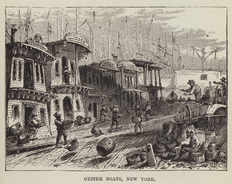 Oyster Boats, New York alkotó: George Augustus Sala