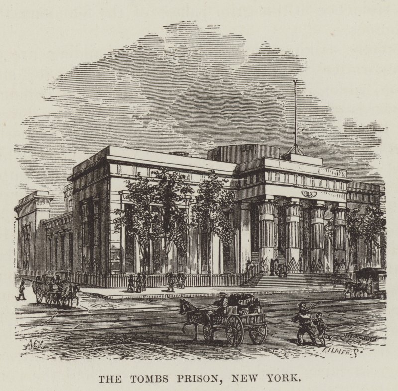 The Tombs Prison, New York alkotó: George Augustus Sala